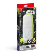 【Nintendo 任天堂】NS Switch  OLED 斯普拉遁3 漆彈大作戰 主機收納包 便攜包 附保護貼(台灣公司貨)