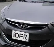 圓夢工廠 Hyundai 現代 Elantra 2012 ~ 2015 超質感 改裝 鍍鉻銀 引擎蓋飾條 水箱罩飾條
