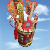 風鈴草百貨 8寸鐵質拜斗整套米斗火焰牌桃木劍秤砣令牌日月扇法器擺件