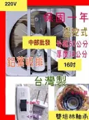 『中部批發』220V 雙培林 16吋 兩用窗型通風扇 排風機 抽風機 電風扇 鋁葉吸排 吸排扇 附溫控(台灣製造)