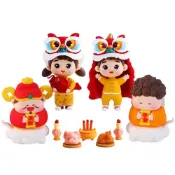 (店+) 新年喜慶公仔 ( 新年 玩偶 舞獅 財神爺 如來 公仔娃娃 擺件 人偶 節慶擺飾 居家裝飾 派對活動 佈置道具 喜慶)