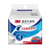 3M細滑牙線棒單線補充包 500支x1包【萬家福】