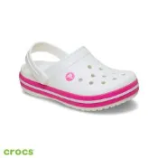 Crocs卡駱馳 (童鞋) 卡駱班小童克駱格-白/桃粉色 207005-6WU