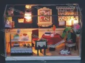 袖珍屋 玻璃罩小屋 G001 浪漫的邂逅 材料包(附防塵罩)