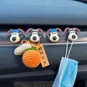 火爆新品💎掌門狗汽車掛鉤 可愛隨意貼多功能車內粘鉤前排貼上式 車載置物掛勾 Mj2B