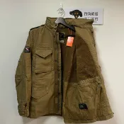 DryDog 跩狗嚴選 跩狗嚴選 極度乾燥 Superdry Borg 經典 M65 軍裝 夾克 外套 純棉 卡其 土黃 加厚刷毛羔羊絨內襯夾克 隱形連帽 寬鬆版型