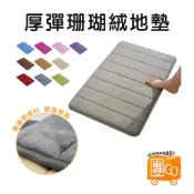 珊瑚絨地墊【團GO】記憶地墊 腳踏墊 防滑墊腳踏墊 浴室腳踏墊 吸水地墊 臥室地墊 記憶棉吸水地墊 地毯吸水地墊