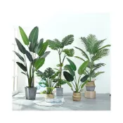 (店+)桃甜也居家生活  北歐模擬植物旅人蕉天堂鳥龜背葉造景假綠植客廳室內落地裝飾盆栽