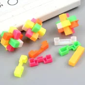 (店+)孔明鎖 解壓益智玩具 動手動腦 多巴胺顏色 款式多樣 開發智力 拼插積木 寓教於樂