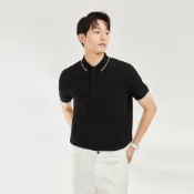 GIORDANO 男/女裝涼感抗菌撞色領POLO衫 13016022 13316305