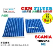【CKM】新凱 SCANIA 6期 六期 內循環 內置 抗菌 PM2.5 活性碳冷氣濾網 空氣濾網 靜電濾網 超越 原廠