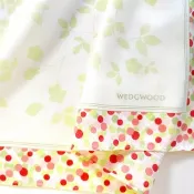 WEDGWOOD 古董手帕 野草莓陰影圓點 20 x 19.5 英吋