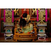 設計款 關聖帝君 尺三 二度甲 托身 台灣味 新府城宴王佛具 神尊 托椅 黑檀入檜木
