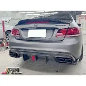 JPM Benz 賓士 W207後期 帶燈款 正碳纖維 後下巴 含 亮銀 / 鈦黑 尾飾管 E200 E250 E400