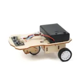 【W先生】科技小製作 木製 3D拼圖 循線車 循跡小車 畫線感應車 生活科技 科學實驗 玩具 益智 教材 教育 DIY