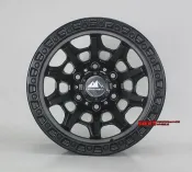 【台灣輪胎王】4X4 吉普車專用鋁圈 17吋 6孔139.7 9J 中心孔110 平光黑