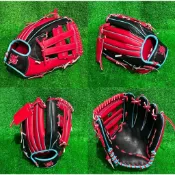 棒球魂日本製 和牛JB棒壘球手套 紅黑內野12吋