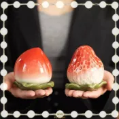 ✅可開票🎈臺灣賣家🎈壽桃茶葉罐 壽宴伴手禮品 過大壽 生日壽星禮物 做壽回禮盒 陶瓷密封罐 飾品擺件 送禮套裝