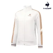 【LE COQ SPORTIF 法國公雞】運動基礎立領外套-女款-白色-LWT62561