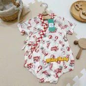 現貨 🇯🇵 玩具總動員 三眼怪 三眼仔 比薩星球 包屁衣 浴衣 和服 甚平服 夏季 透氣 純棉 男寶 女寶 寶寶 彌月