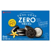 阿準賣餅乾🇰🇷🍪 韓國 LOTTE 樂天 ZERO 零糖夾心餅乾 288g 香草奶油 可可餅乾 韓國零食