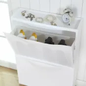 全球選品1館 生活百貨 納美嘉翻鬥式強尼斯鞋櫃玄關壁掛儲物櫃