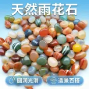 ✨免運出貨🎉天然南京小顆粒雨花石小粒彩色石子花盆魚缸七彩小石頭 五彩石 魚缸造景石頭 裝飾彩色石頭 天然鵝卵石 多彩石頭
