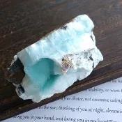 Blue Aragonite 雲南產地  藍文石 藍霰石 天然礦石 原礦