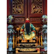 設計款 關聖帝君 尺三  質感  台灣味 新府城宴王佛具 神尊 托椅 黑檀入檜木