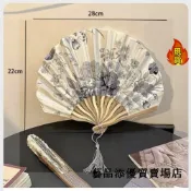 【台灣新店福利價統編】★摺疊扇★ 小扇子隨身便攜古風貝殼扇摺疊清涼扇道具漢服古典中國風扇子 摺扇