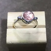 玫瑰金天鐵隕石Meteorite轉轉戒指 情人節 生日禮物