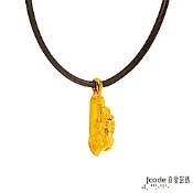 J code真愛密碼金飾 大筆進財貔貅(小)黃金墜子-立體硬金款 送項鍊