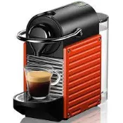 *低價出清~在家輕鬆享受頂級咖啡Nespresso 雀巢精品膠囊咖啡機 PIXIE金屬高質感系列 耀眼紅~小巧不占空間