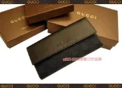 免代購 全新正品 購於gucci專櫃 古馳 黑/棕兩色 基本款 緹花布 內層皮革 男女兩用長夾 皮夾 零錢包 鈔票夾 信用卡 牛皮製