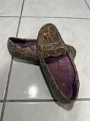麥肯納 MACANNA 鱷魚紋 休閒樂福鞋 拖鞋 小跟