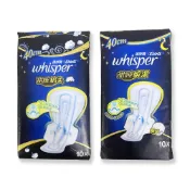 好自在 護舒寶 whisper 衛生棉 甜睡綿柔/甜睡瞬潔 極長夜用 40cm X 10片