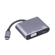 【伽利略】TYPE-C HDMI+VGA+USB3.0+PD 多功能轉接器