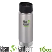 悠遊山水戶外生活館 【KLEAN KANTEEN 美國 16盎司KK環形寬口保溫鋼瓶(54mm)《原色鋼》】K16VWPCC/保溫瓶