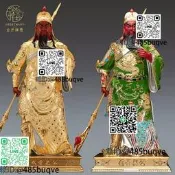 鎏金純銅關公神像銅像供奉加勇關公站像武財神關二爺關聖帝君擺