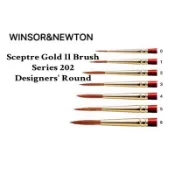 長尖頭 英製 202 WINSOR&NEWTON Scepter Gold II 溫莎牛頓 勾線 半貂 紅桿 水彩筆