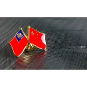 【國旗商品創意館】台灣中國雙旗徽章／胸章／別針／勳章／獎章／胸針／中華民國／大陸