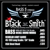 BlackSmith 貝斯弦 NW45130 34吋 5弦 韓國品牌 - 【他,在旅行】