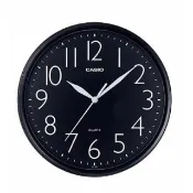 【CASIO 卡西歐】清晰大數字顯示典藏圓形計時掛鐘-黑(IQ-05-1)