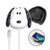 【SNOOPY 史努比】15W 磁吸無線充電盤(MagSafe/CSN-173/附底座)