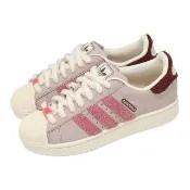 【adidas 愛迪達】休閒鞋 Superstar II W 女鞋 粉紅 米 復古 貝殼鞋 JR6986