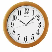 大高雄鐘錶城 seiko SK037 精工鐘 (QXA674B) 優雅木頭風格黑白標準鐘/28*4.7cm｜樂天領券現折★全館特惠中★指定刷卡回饋10%