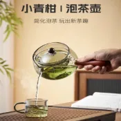良品舎 茶壺逍遙壺旋轉小青柑專用側把泡茶壺急須家用茶具套裝玻璃煮284LPS 快速寄出