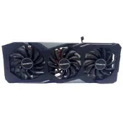 【皇運】技嘉RX5700/5700XT原裝降溫器孔距5.4cm5銅管三風扇顯卡降溫總成