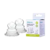 【kidsme】咬咬樂輔食器過濾網袋替換包裝-擠壓式-十字孔2入