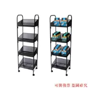 多功能金屬手推車三層四層五層商店超市收納架鐵網籃移動展示架
